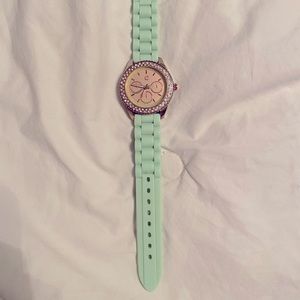 Mint green watch